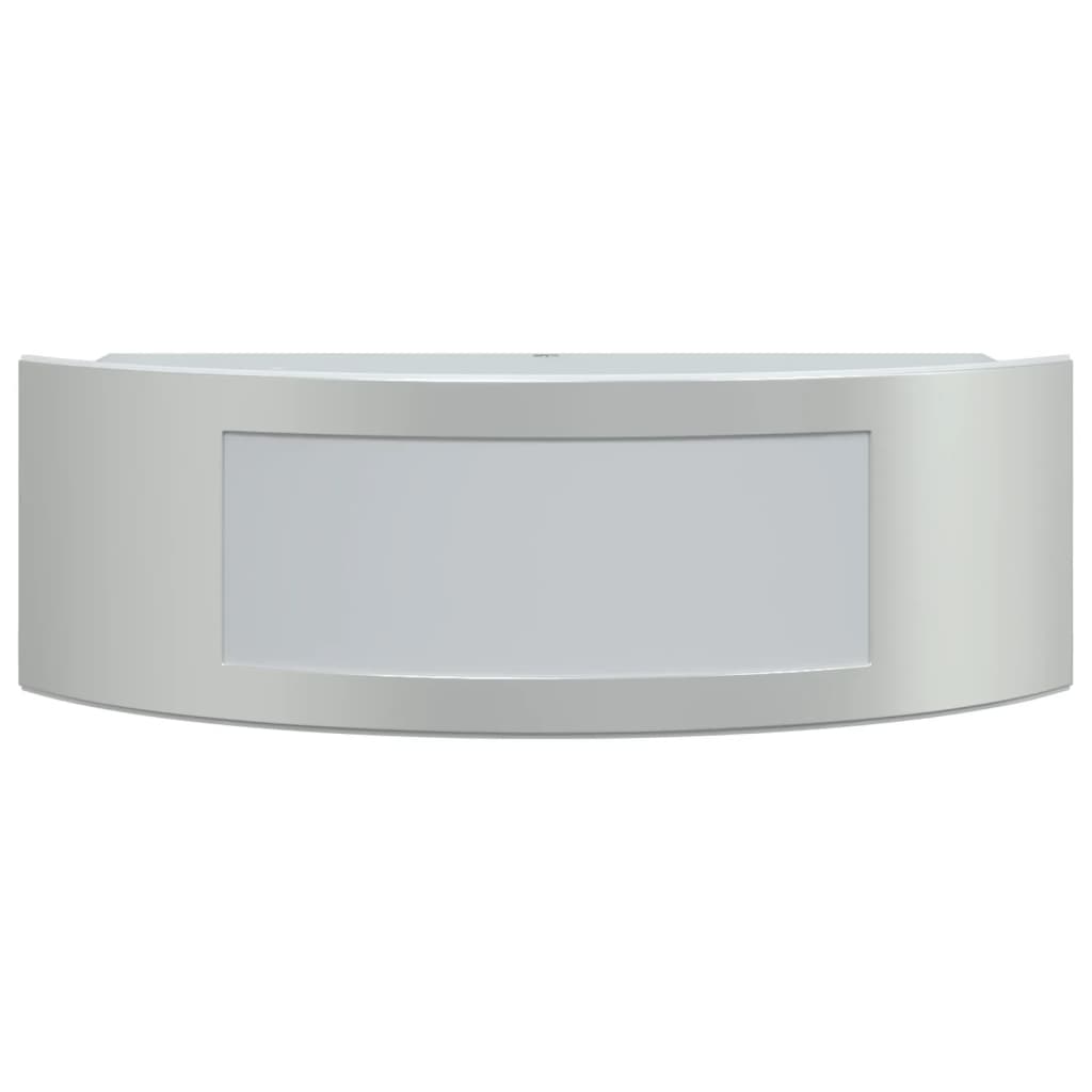 vidaXL Außenwandleuchten 2 Stk. Silbern Edelstahl - Image 4