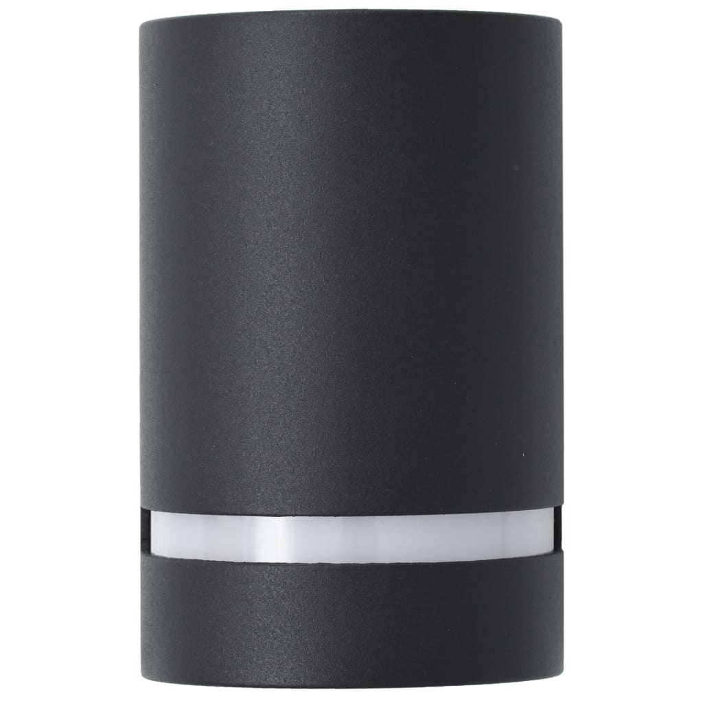 vidaXL Außenwandleuchten 2 Stk. 35 W Schwarz Halbrund - Image 5