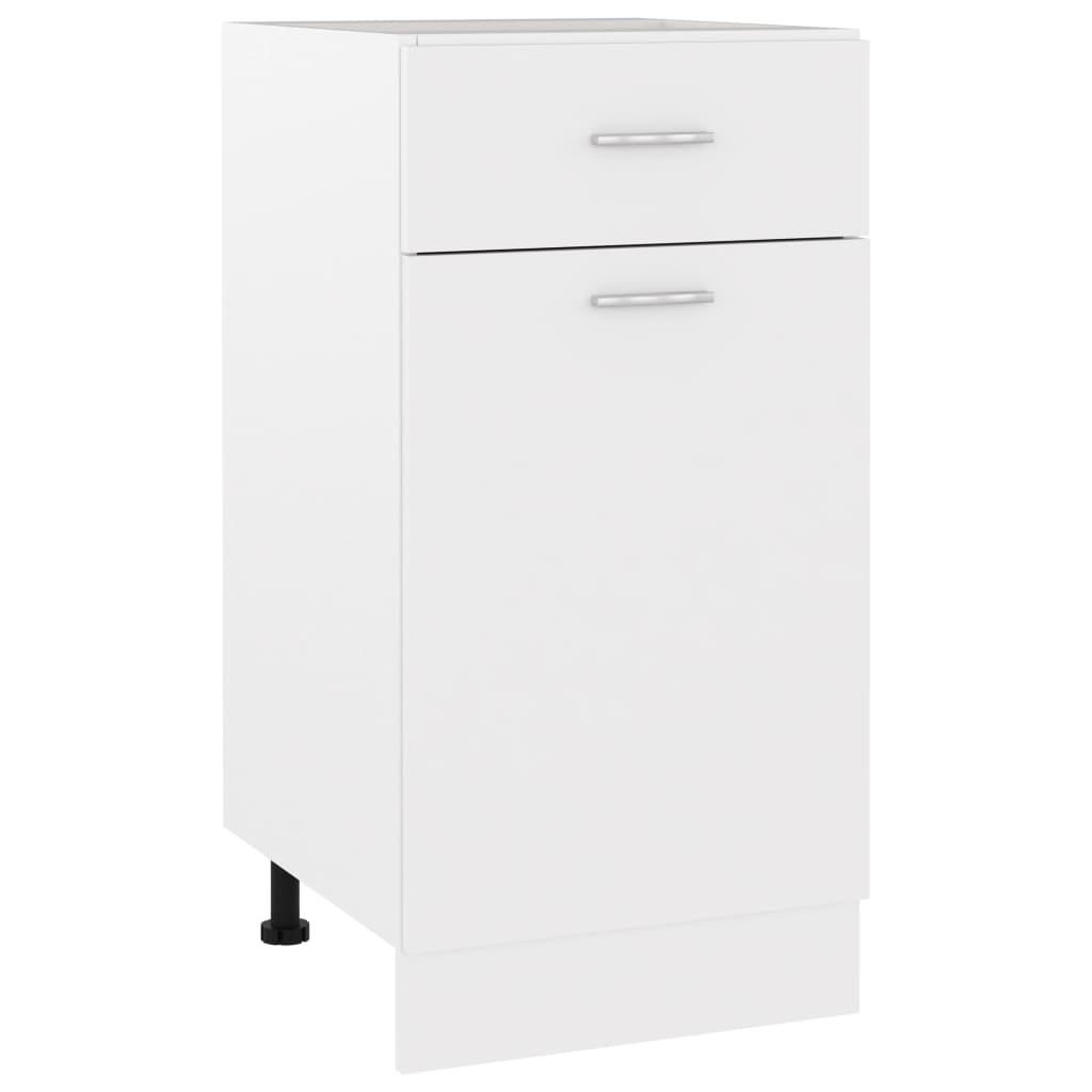 vidaXL Schubunterschrank Lyon Weiß 40x46x81,5 cm Holzwerkstoff