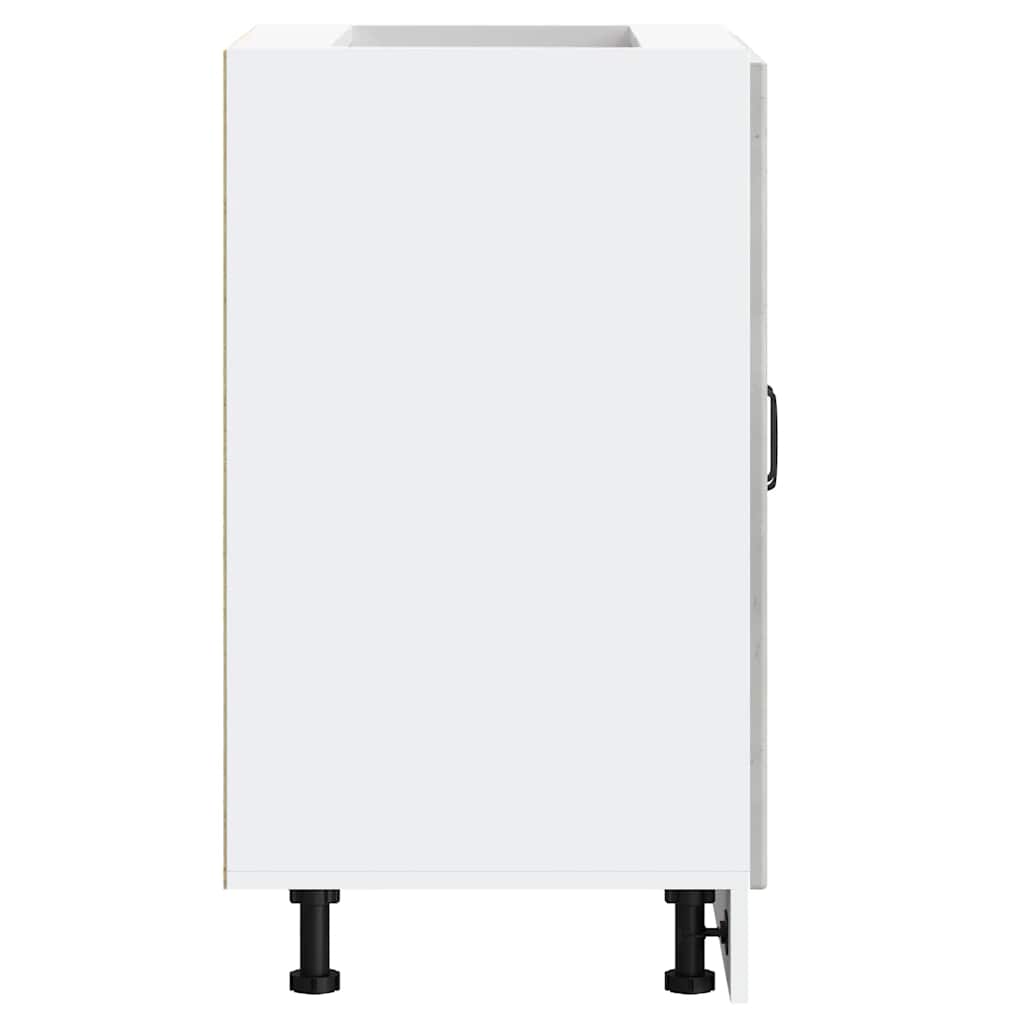 vidaXL Spülenunterschrank Lucca Betongrau Holzwerkstoff - Image 6