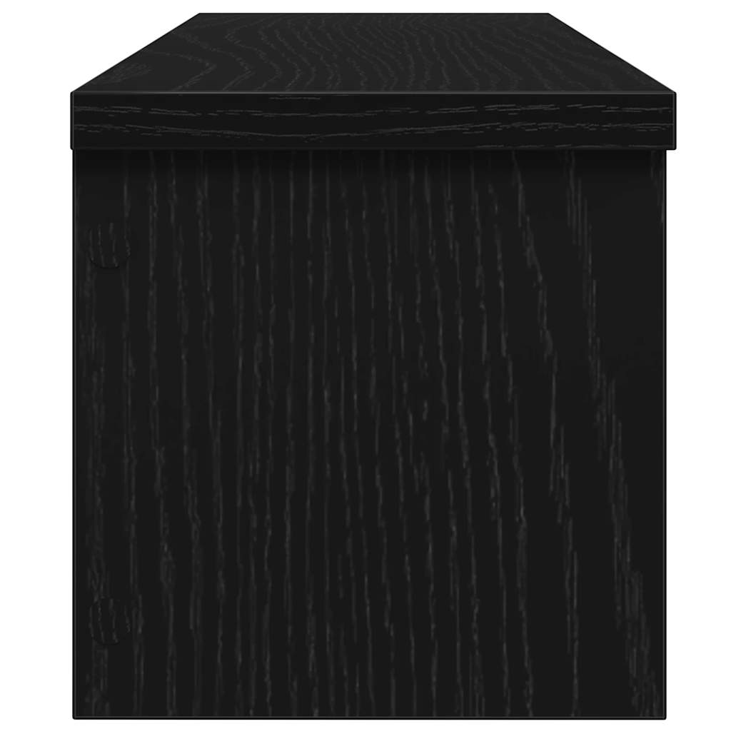 vidaXL Küchenregal Stapelbar Schwarz 50x15x16 cm Holzwerkstoff - Image 4