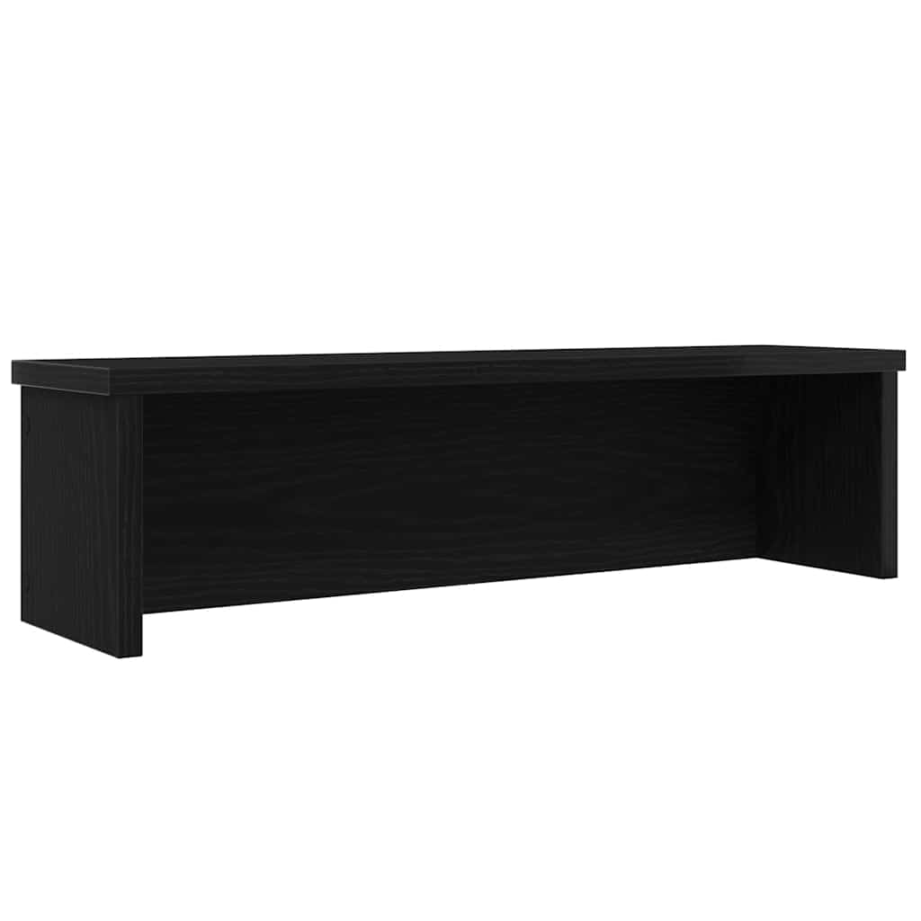 vidaXL Küchenregal Stapelbar Schwarz 50x15x16 cm Holzwerkstoff