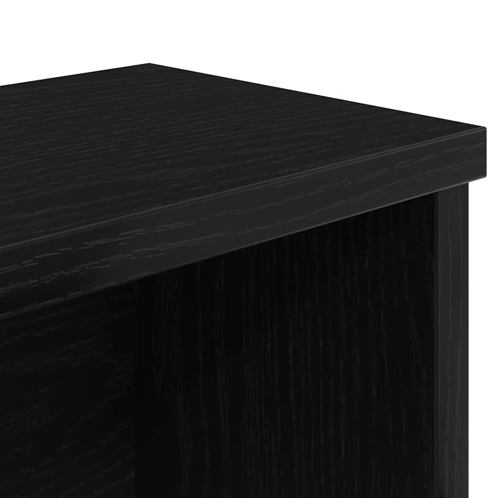 vidaXL Küchenregal Stapelbar Schwarz 50x15x16 cm Holzwerkstoff - Image 6