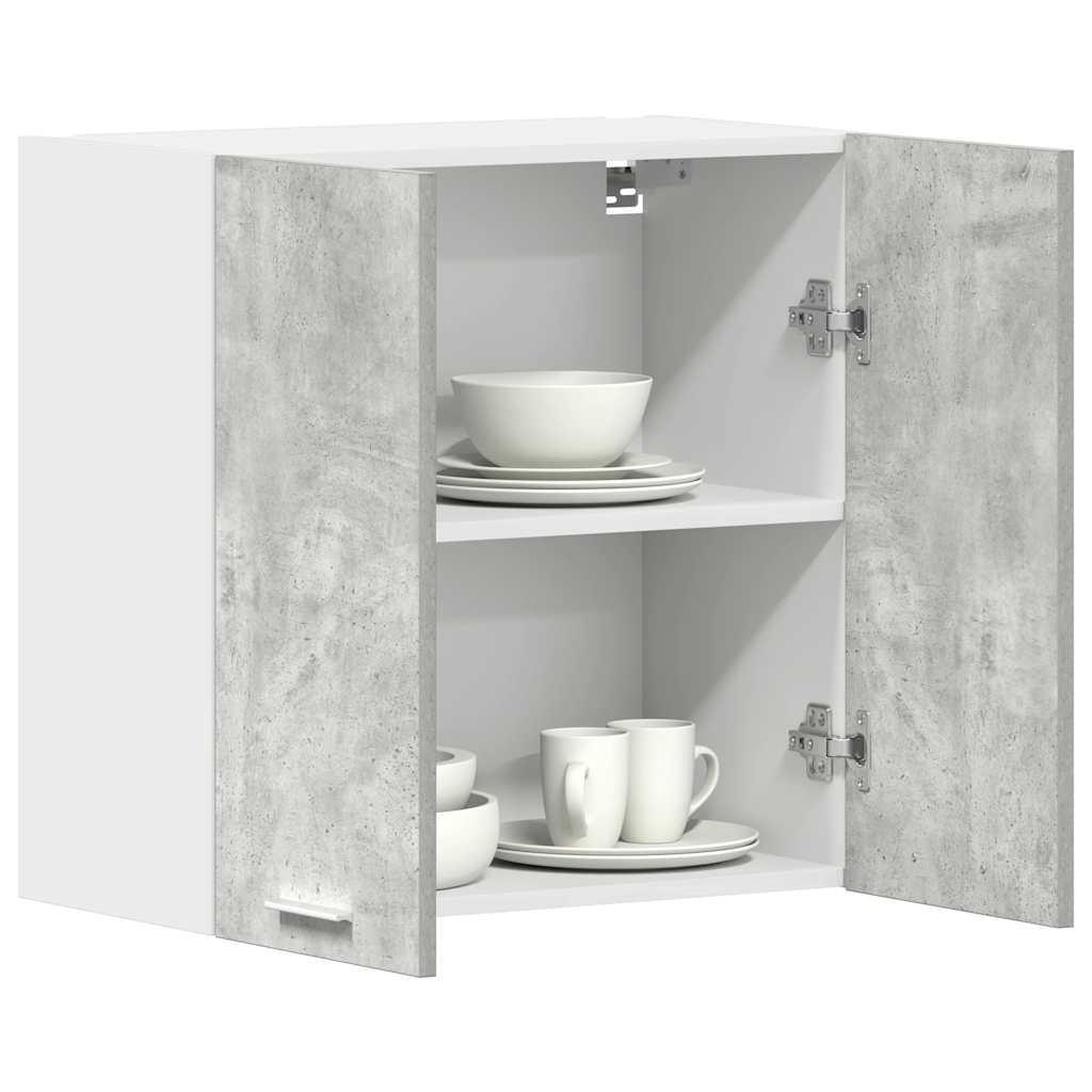 vidaXL Küchenwandschrank Betongrau 60x31x60 cm Holzwerkstoff