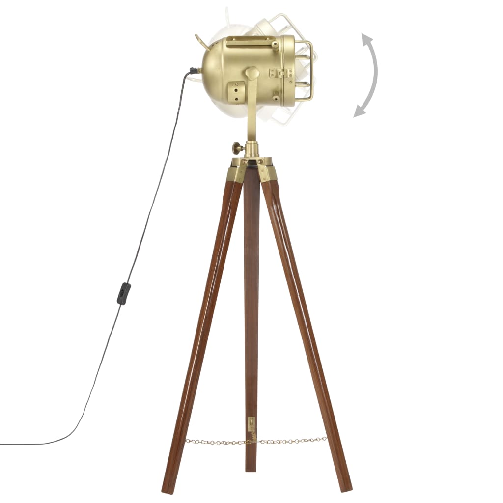 vidaXL Stehleuchte Dreibein Massivholz Mango 97 cm - Image 4