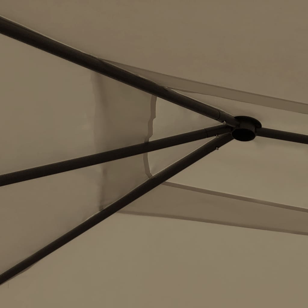 vidaXL Pavillon 3x4x2,6 m Taupe 160 g/m² - Image 3