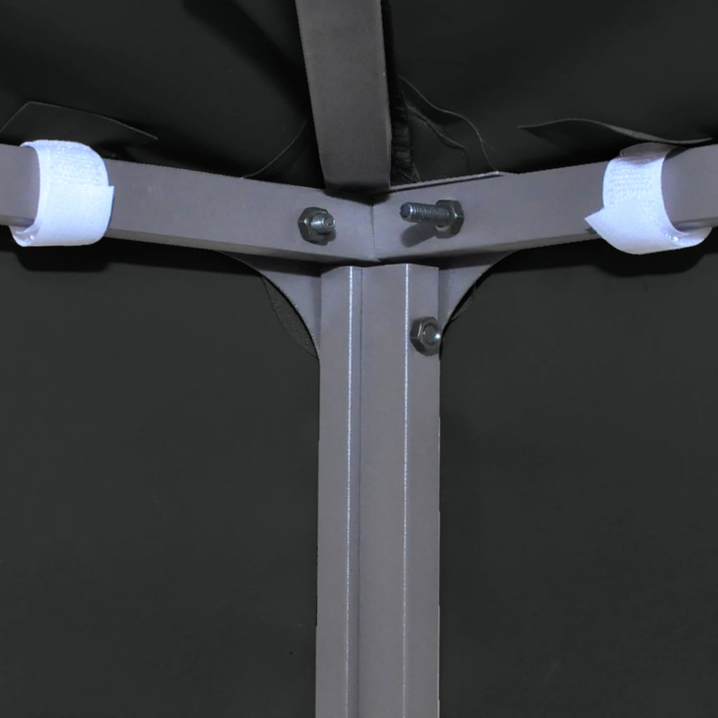 vidaXL Pavillon-Dachplane mit Kaminabzug 310 g/m² 3x3 m Schwarz - Image 5