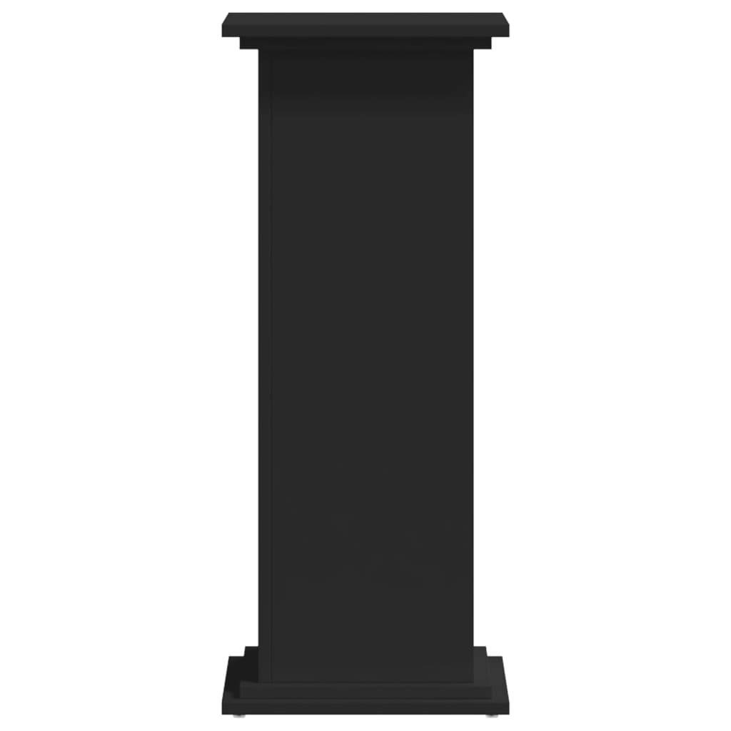 vidaXL Pflanzenständer Schwarz 33x33x80 cm Holzwerkstoff - Image 4
