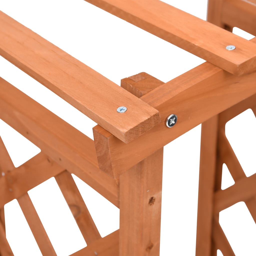 vidaXL Pflanzkasten mit Spalier 49x39x117 cm Tannenholz - Image 4