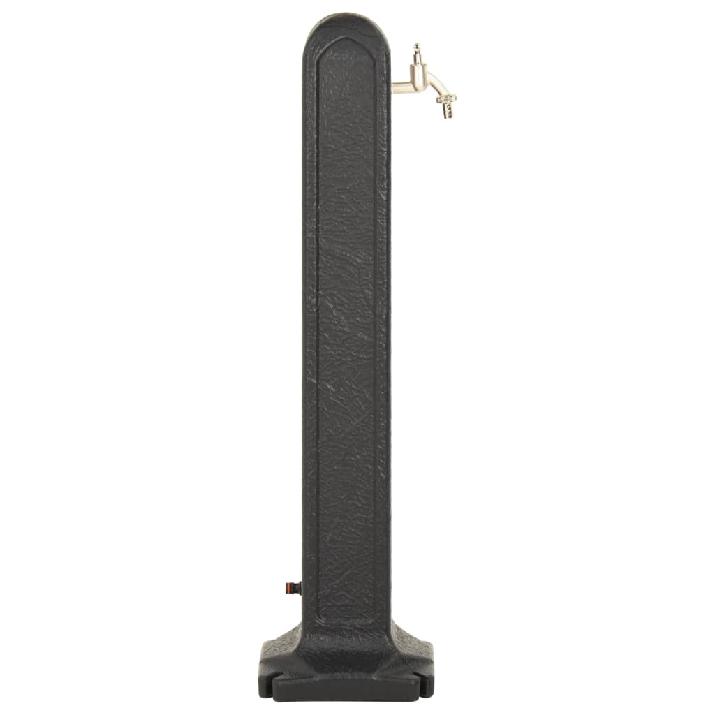 vidaXL Wasserzapfsäule Anthrazit Steinoptik - Image 4