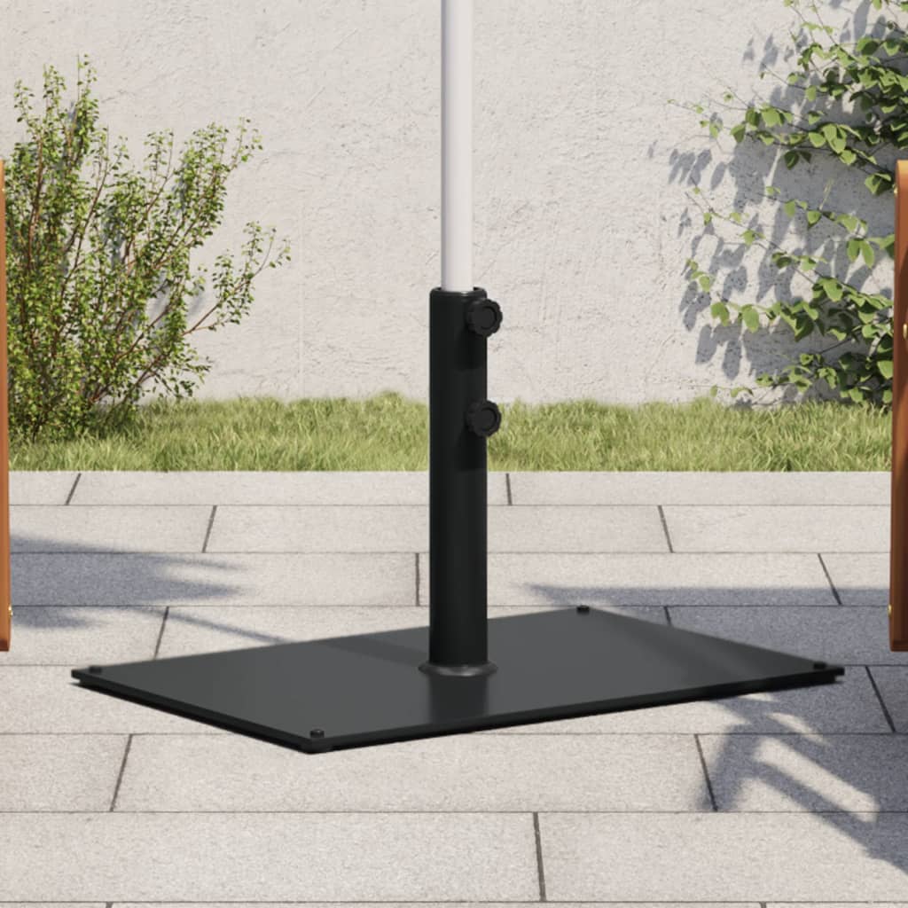 vidaXL Sonnenschirmständer Ø32/38/48 mm Mast 15 kg Rechteckig