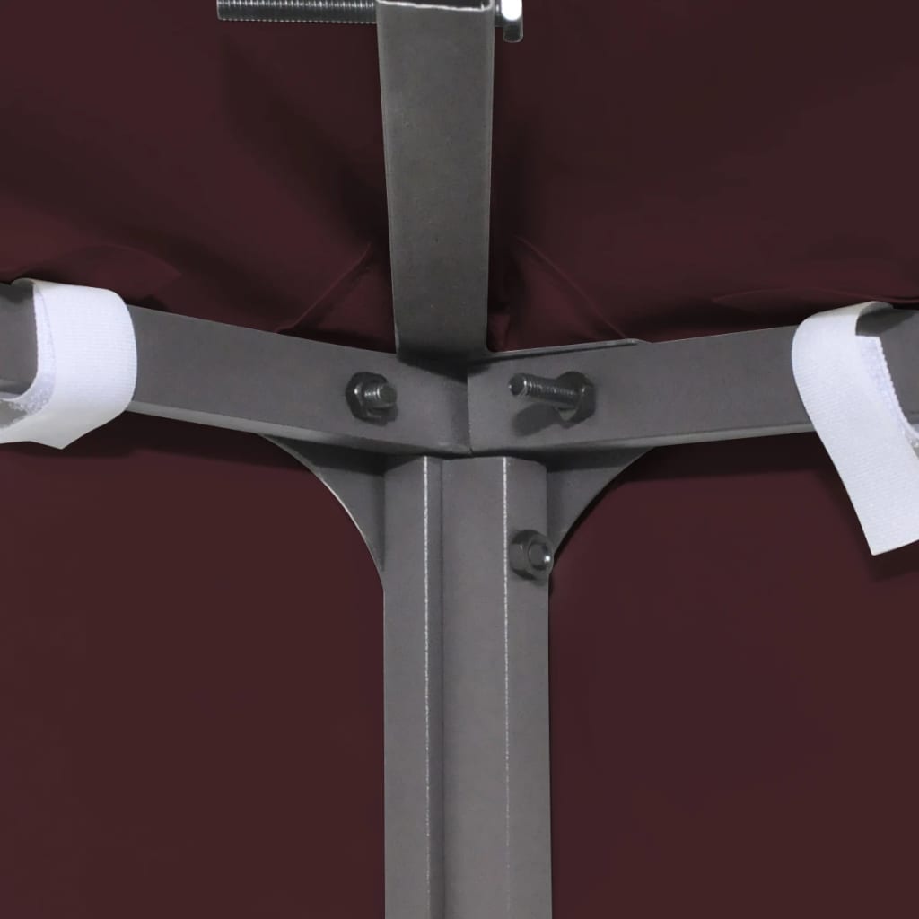 vidaXL Pavillon-Dachplane mit Kaminabzug 310 g/m² 3x3 m Weinrot - Image 4