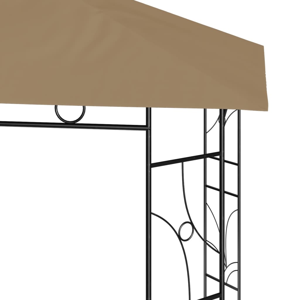 vidaXL Pavillon 3x3x2,7 m Taupe 160 g/m² - Image 3