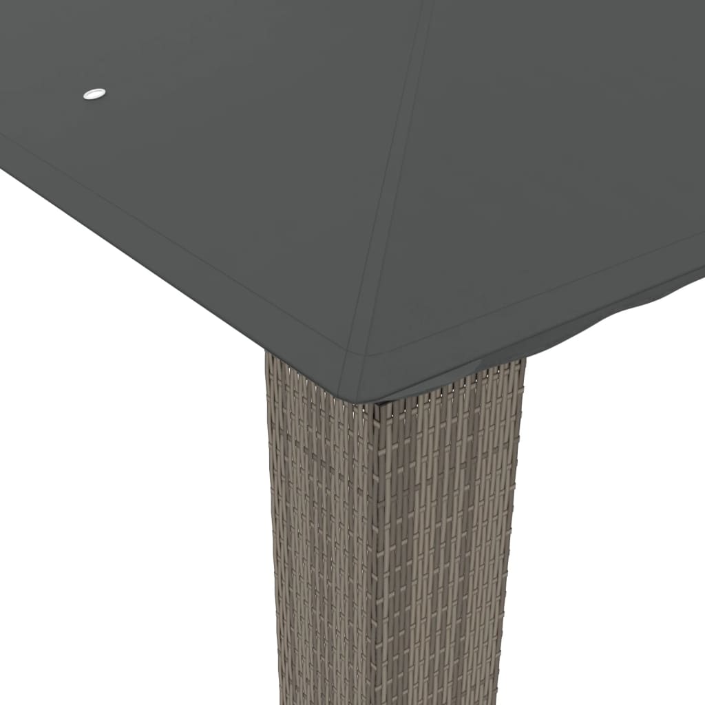 vidaXL Pavillon mit Doppeldach Anthrazit 2,94x2,94 m Stahl - Image 6