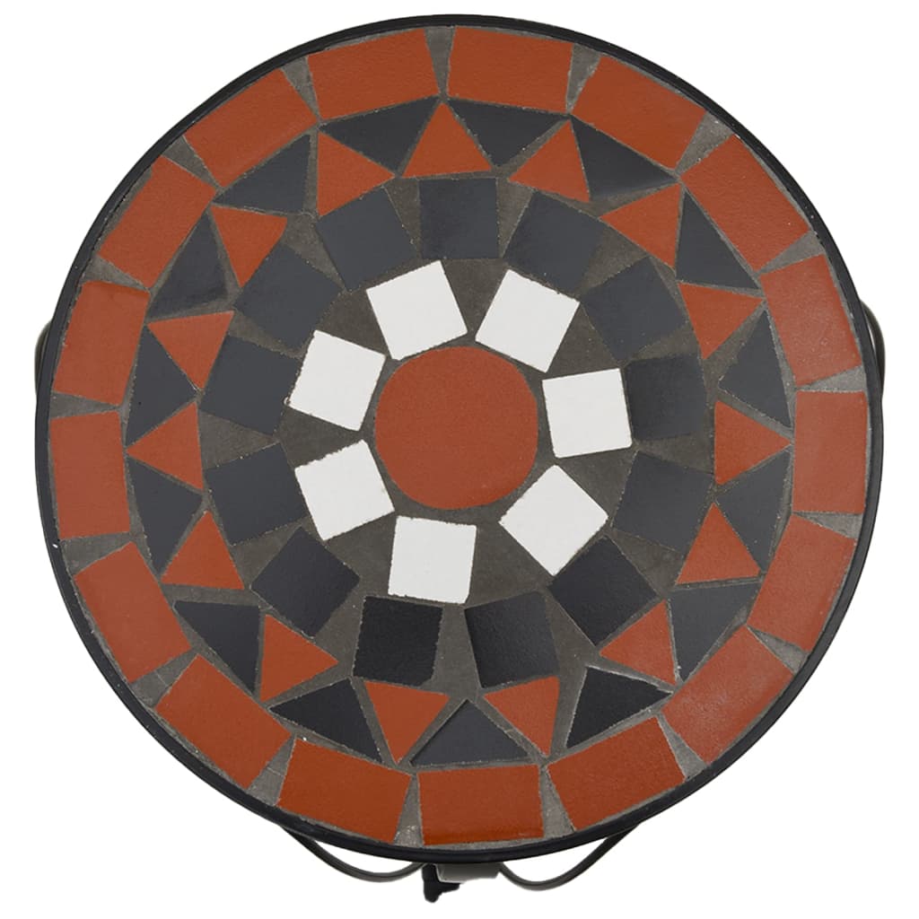 vidaXL Pflanzenständer 3 Stk. Terrakottarot und Weiß Keramik - Image 5