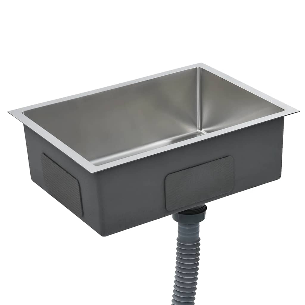 vidaXL Handgefertigte Küchenspüle Edelstahl - Image 4