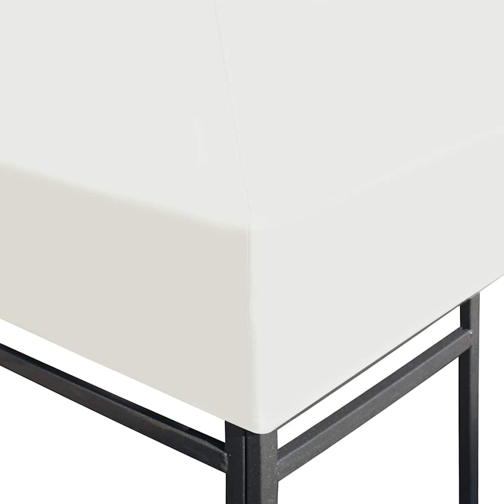 vidaXL Pavillondach 310 g/m² 4x3 m Cremeweiß - Image 3