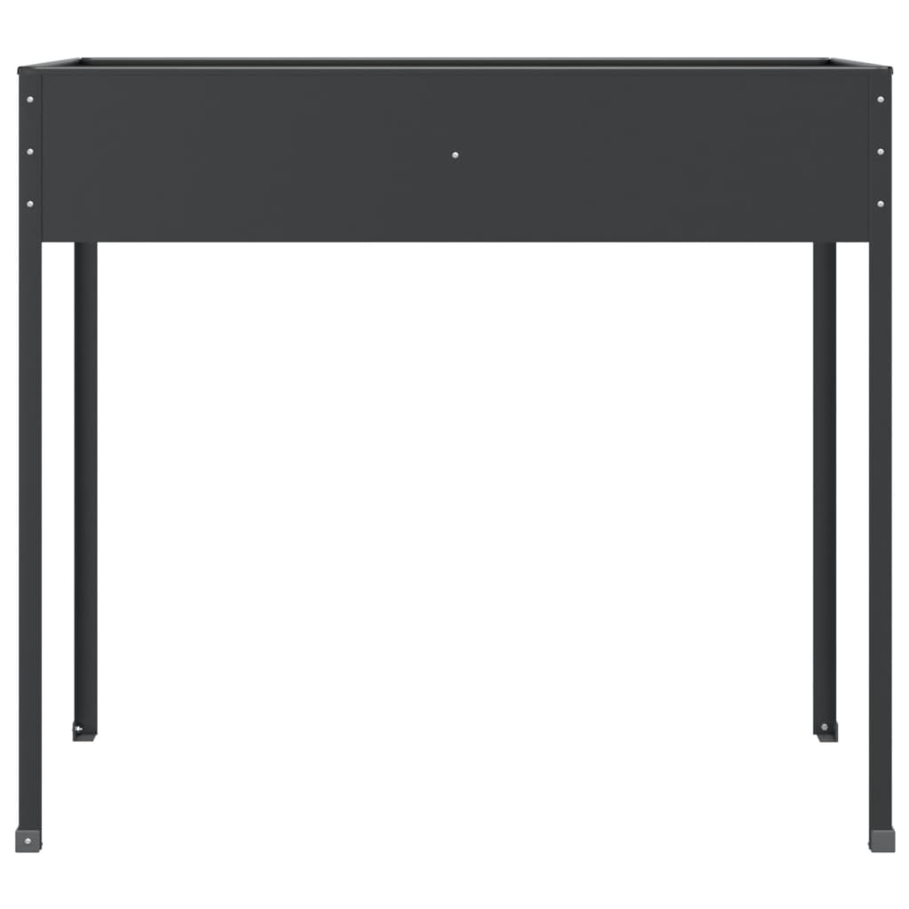 vidaXL Pflanzkübel Anthrazit 100,5x40,5x90 cm Verzinkter Stahl - Image 4