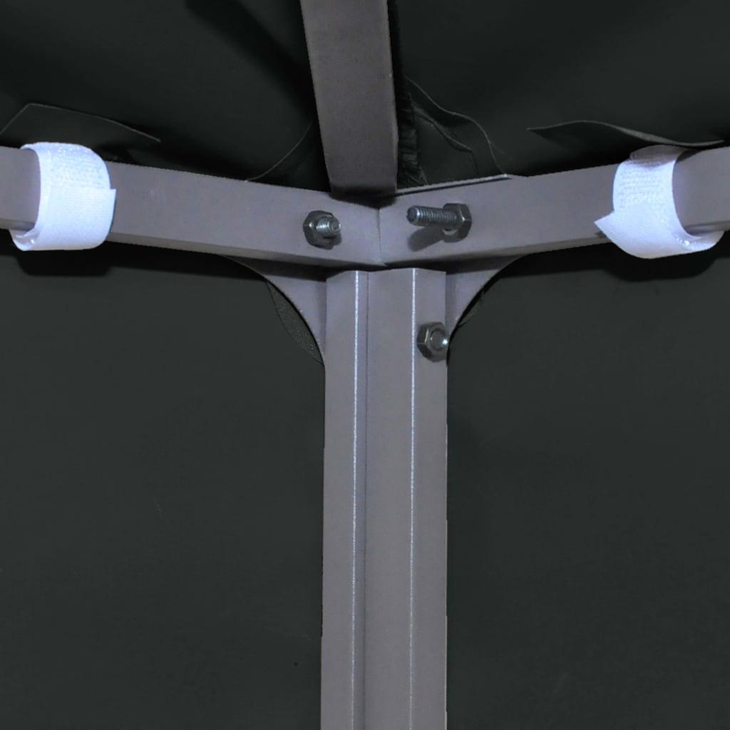 vidaXL Pavillon-Dachplane mit Kaminabzug 310 g/m² 4x3 m Schwarz - Image 5