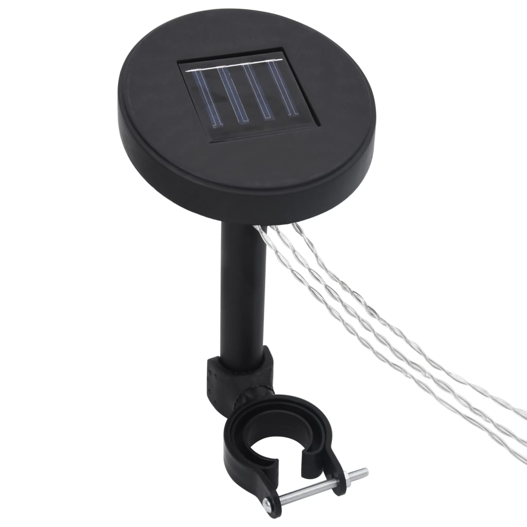 vidaXL Pavillon mit Doppeldach & LED-Lichterkette 3x3 m Weiß - Image 6