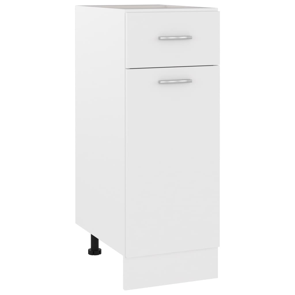 vidaXL Schubunterschrank Lyon Weiß 30x46x81,5 cm Holzwerkstoff