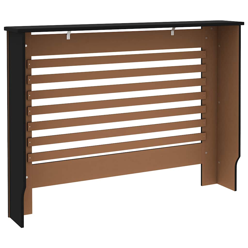 vidaXL Heizkörperverkleidung Schwarz 112x19x81,5 cm MDF - Image 6