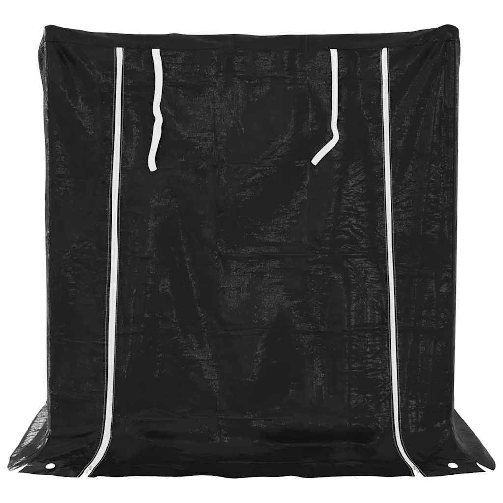 vidaXL Brennholzregal mit Regenschutz 100,5x80,5x110,5 cm - Image 4