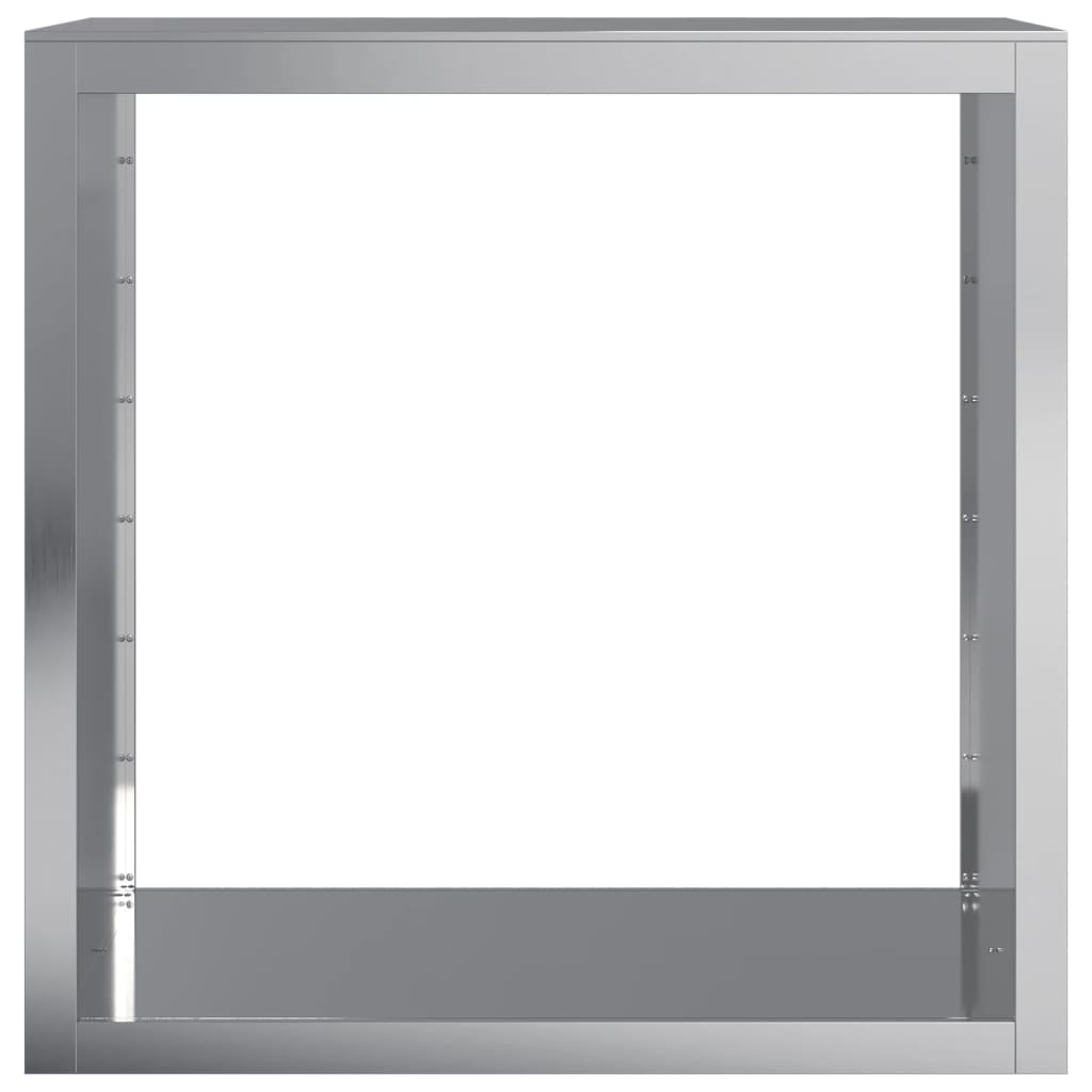 vidaXL Brennholzregal 100x40x100 cm Verzinkter Stahl - Image 4