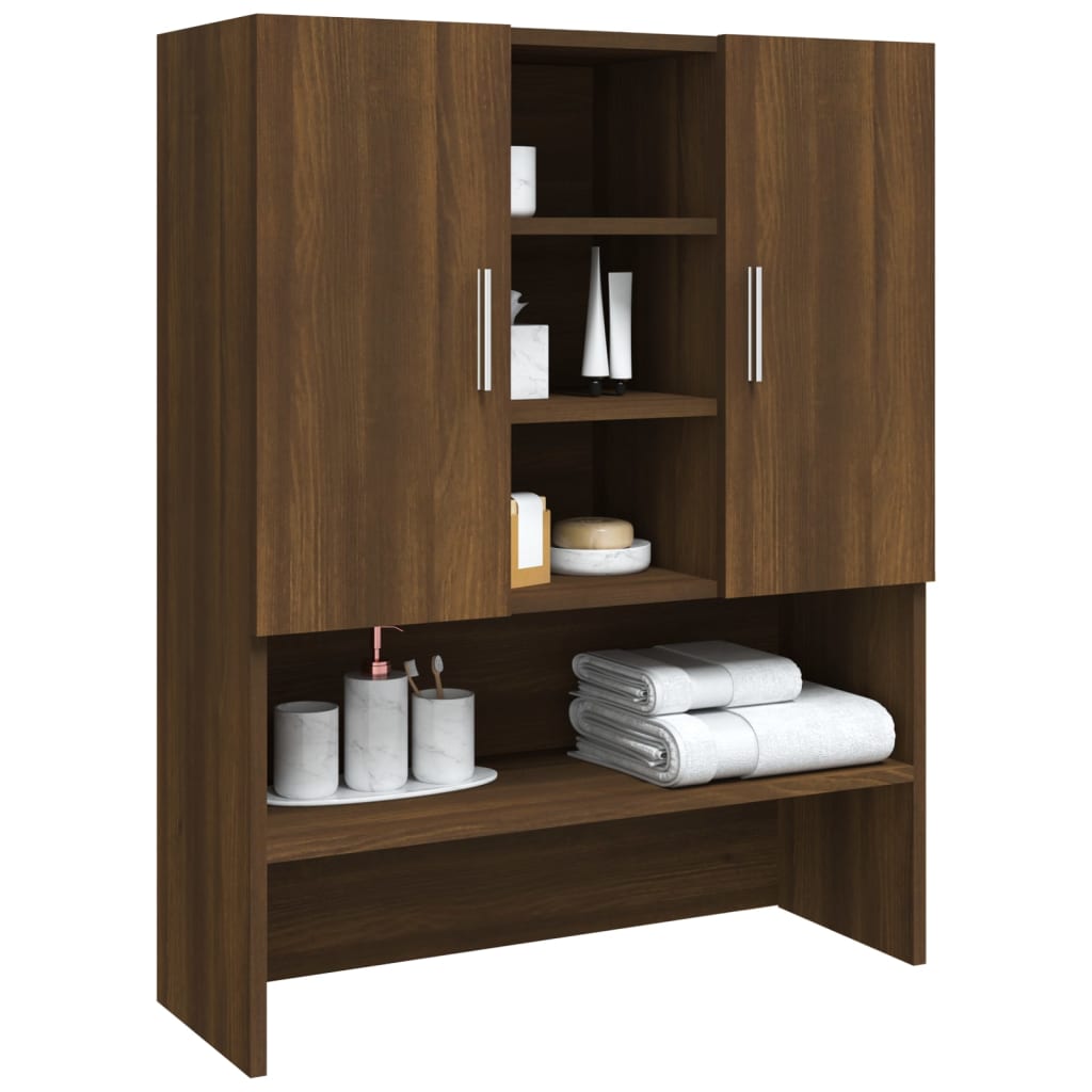 vidaXL Waschmaschinenschrank Braun Eichen-Optik 70,5x25,5x90 cm - Image 5