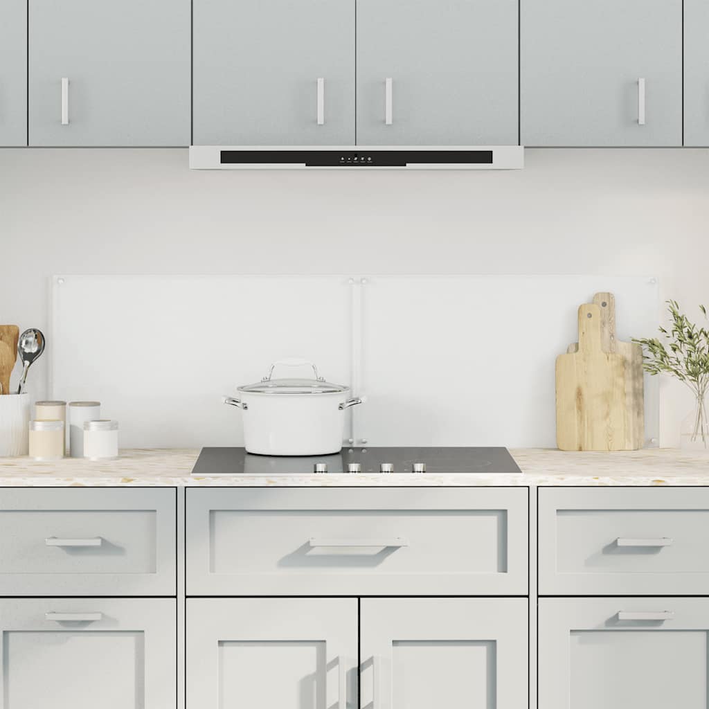 vidaXL Küchenrückwände 2 Stk. Transparent 70x40 cm Hartglas