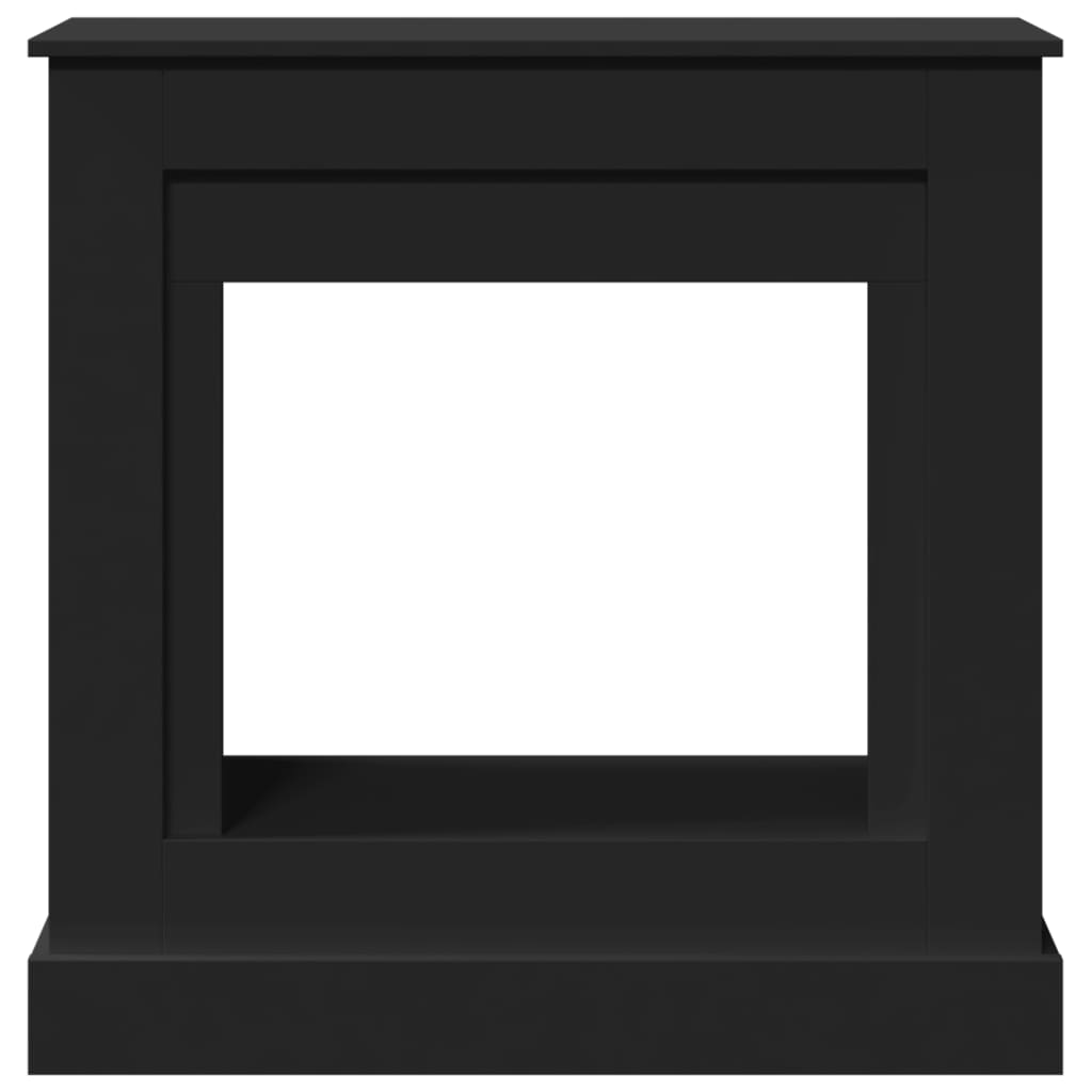 vidaXL Kaminumrandung Schwarz 90x30x90 cm Holzwerkstoff - Image 4