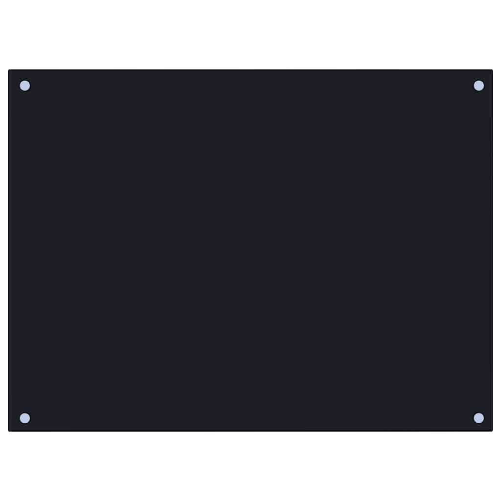vidaXL Küchenrückwände 2 Stk. Schwarz 80x60 cm Hartglas - Image 4