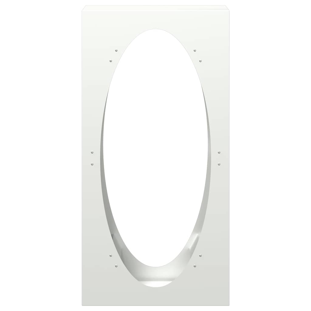 vidaXL Brennholzregal Weiß 50x23x100 cm Kaltgewalzter Stahl - Image 5