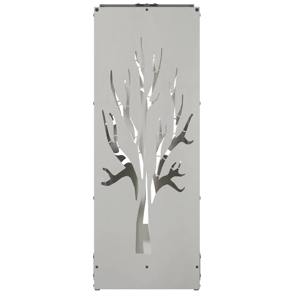 vidaXL Brennholzregal 40x30x80 cm Edelstahl - Image 6