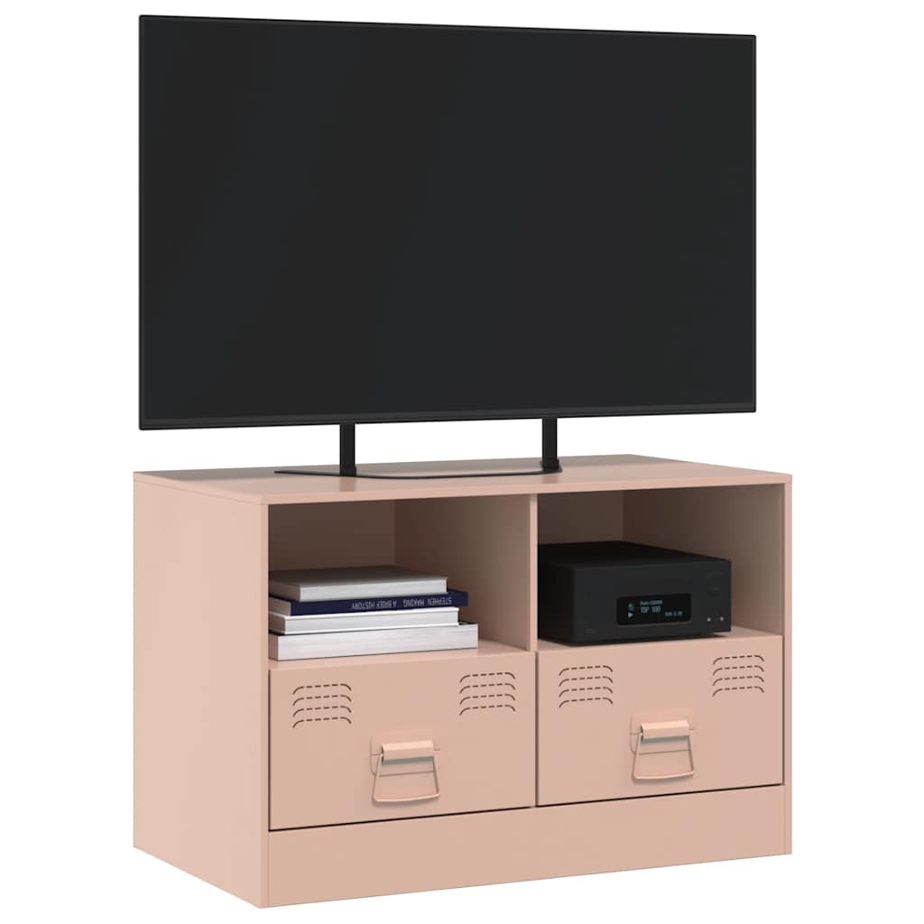 vidaXL TV-Schrank Rosa 67x39x44 cm Stahl - Image 4