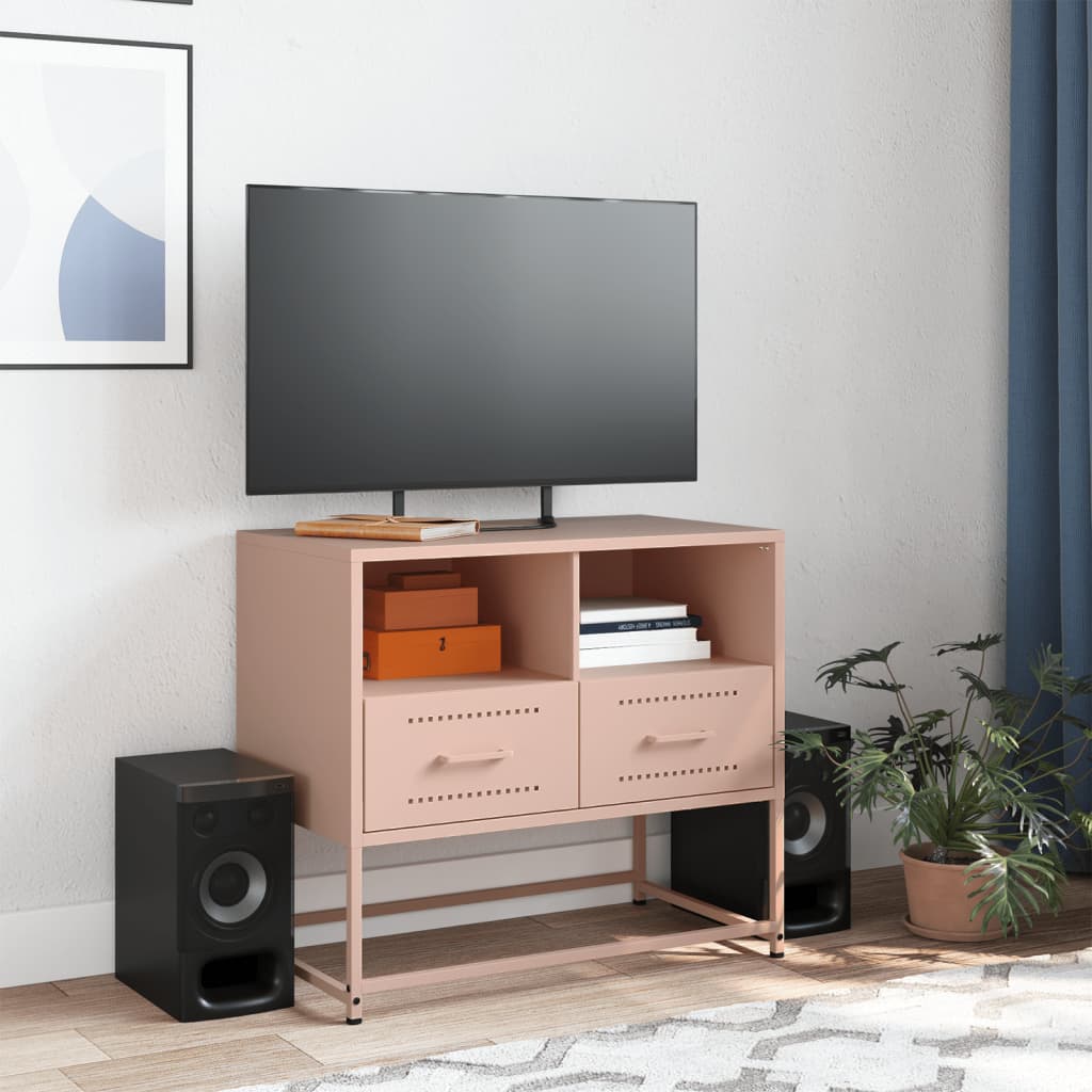 vidaXL TV-Schrank Rosa 68x39x60,5 cm Stahl - Image 3