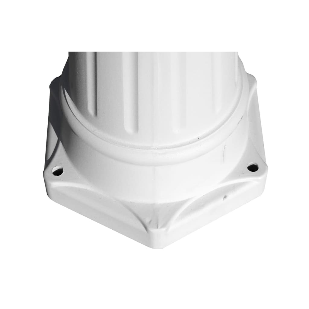 vidaXL Gartenlaterne 3-flammig 215 cm Weiß Aluminium - Image 5