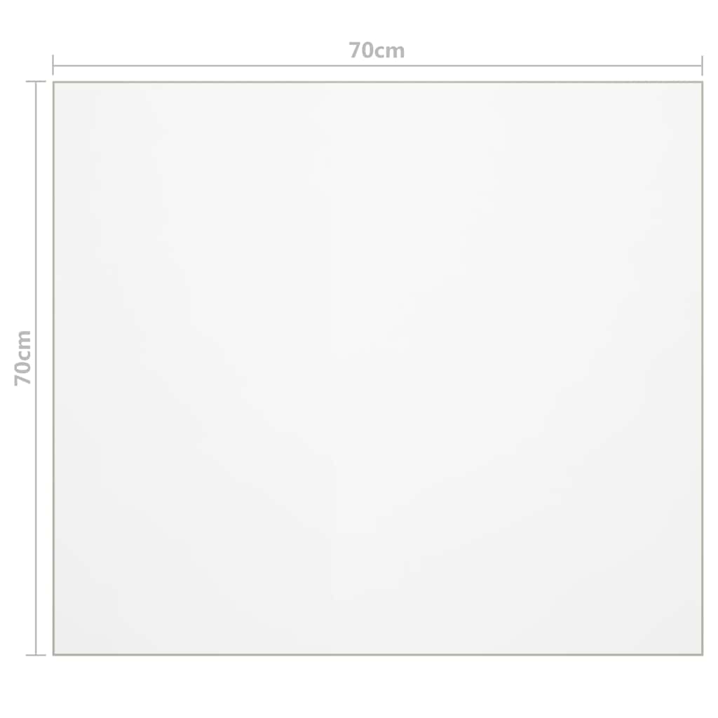 vidaXL Tischfolie Transparent 70x70 cm 1,6 mm PVC - Image 6