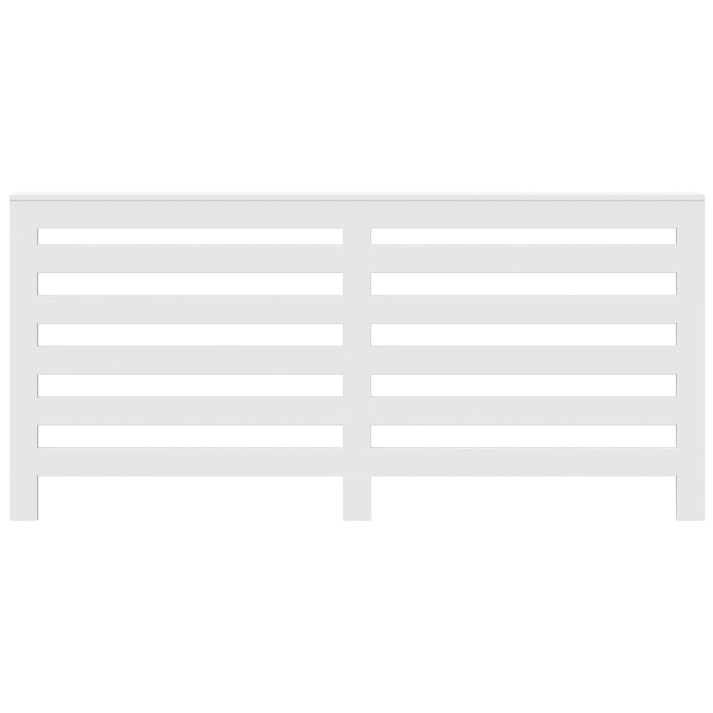 vidaXL Heizkörperverkleidung Weiß 175x20x82 cm Holzwerkstoff - Image 3