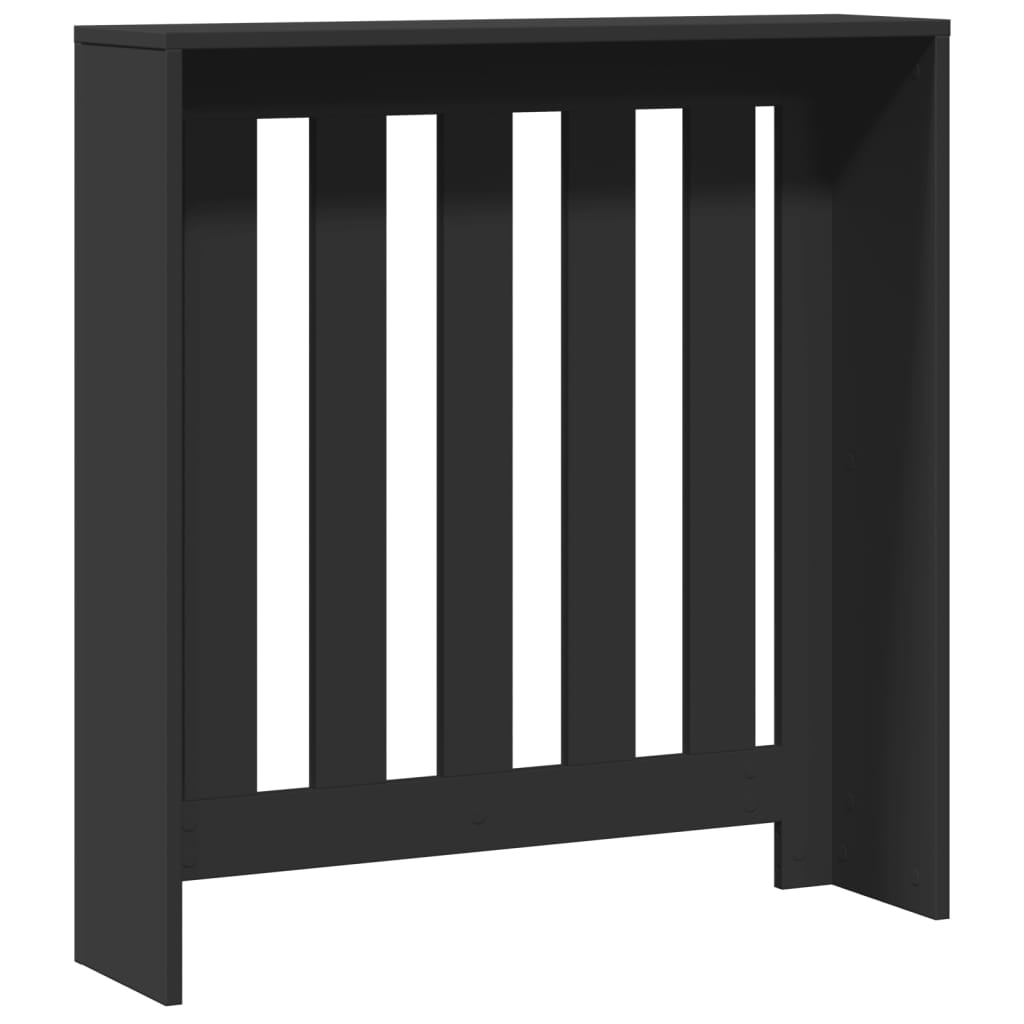 vidaXL Heizkörperverkleidung Schwarz 78x20x82 cm Holzwerkstoff - Image 5