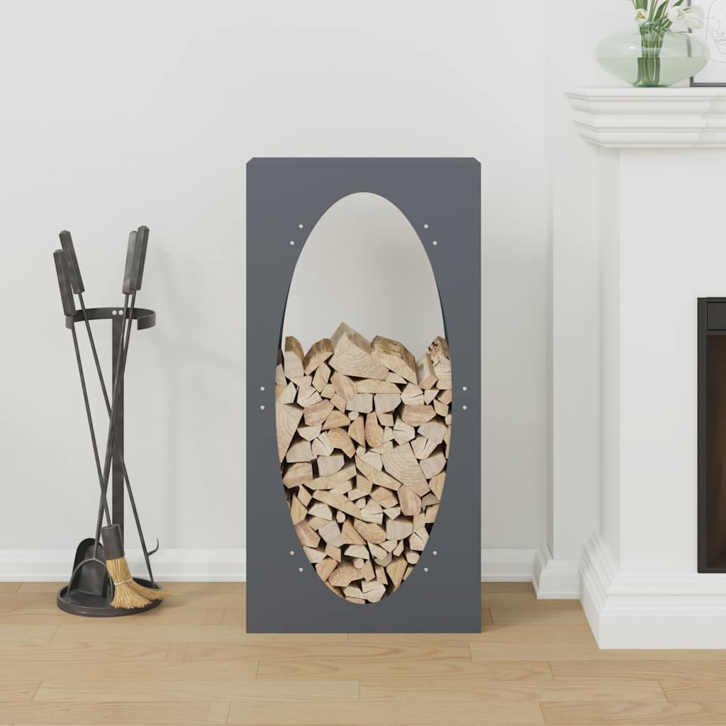 vidaXL Brennholzregal Anthrazit 50x23x100 cm Kaltgewalzter Stahl - Image 3