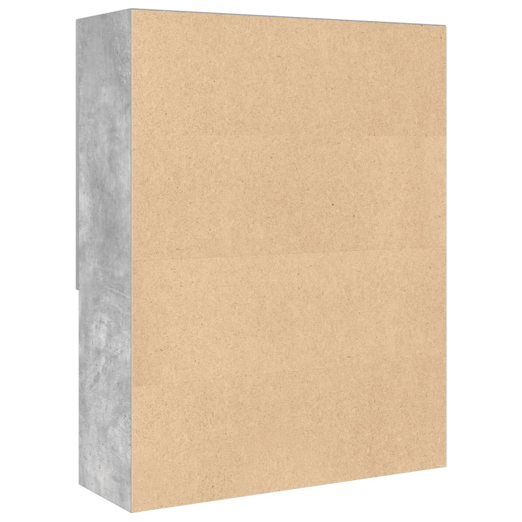 vidaXL Waschmaschinenschrank Betongrau 70,5x25,5x90 cm - Image 6