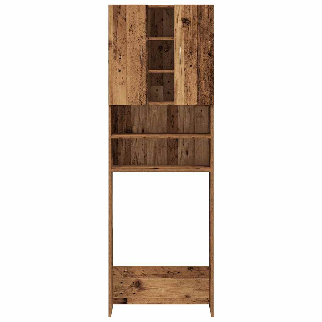 vidaXL Waschmaschinenschrank Altholz-Optik 64x25,5x190 cm - Image 6