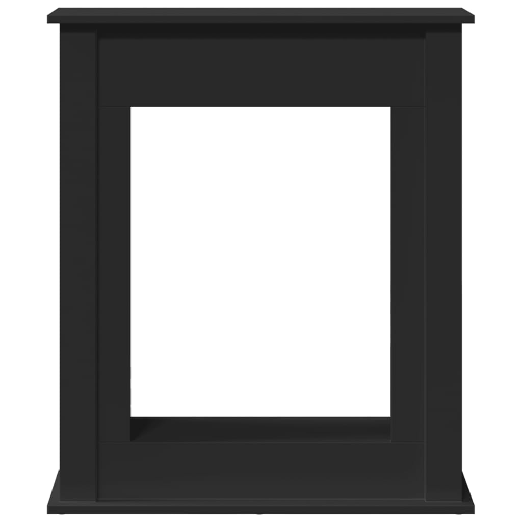 vidaXL Kaminumrandung Schwarz 75x20x87,5 cm Holzwerkstoff - Image 4