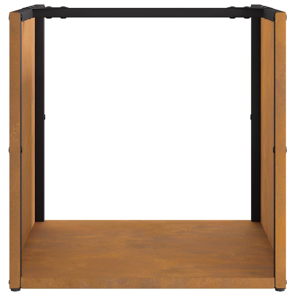 vidaXL Brennholzregal 40x40x40 cm Wetterfester Stahl - Image 6