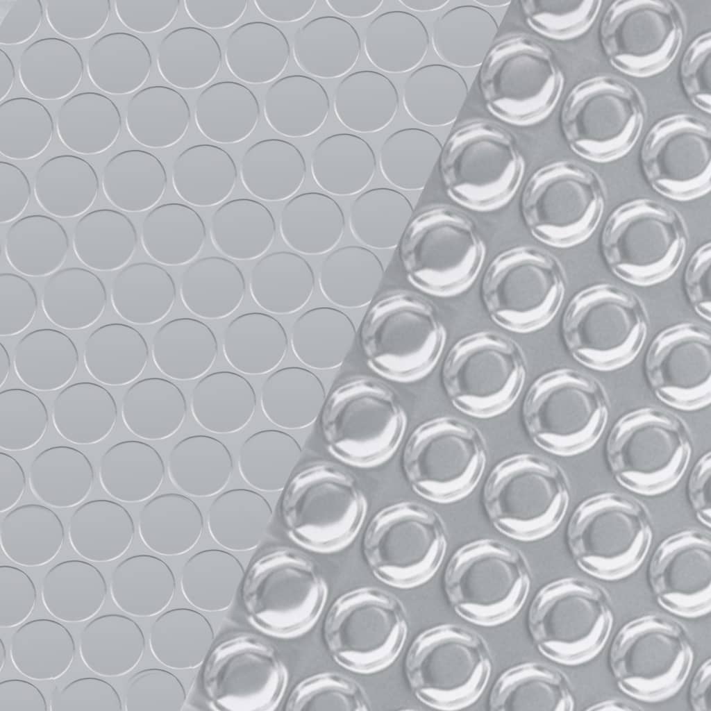 vidaXL Poolabdeckung Silbern 549x274 cm PE - Image 4