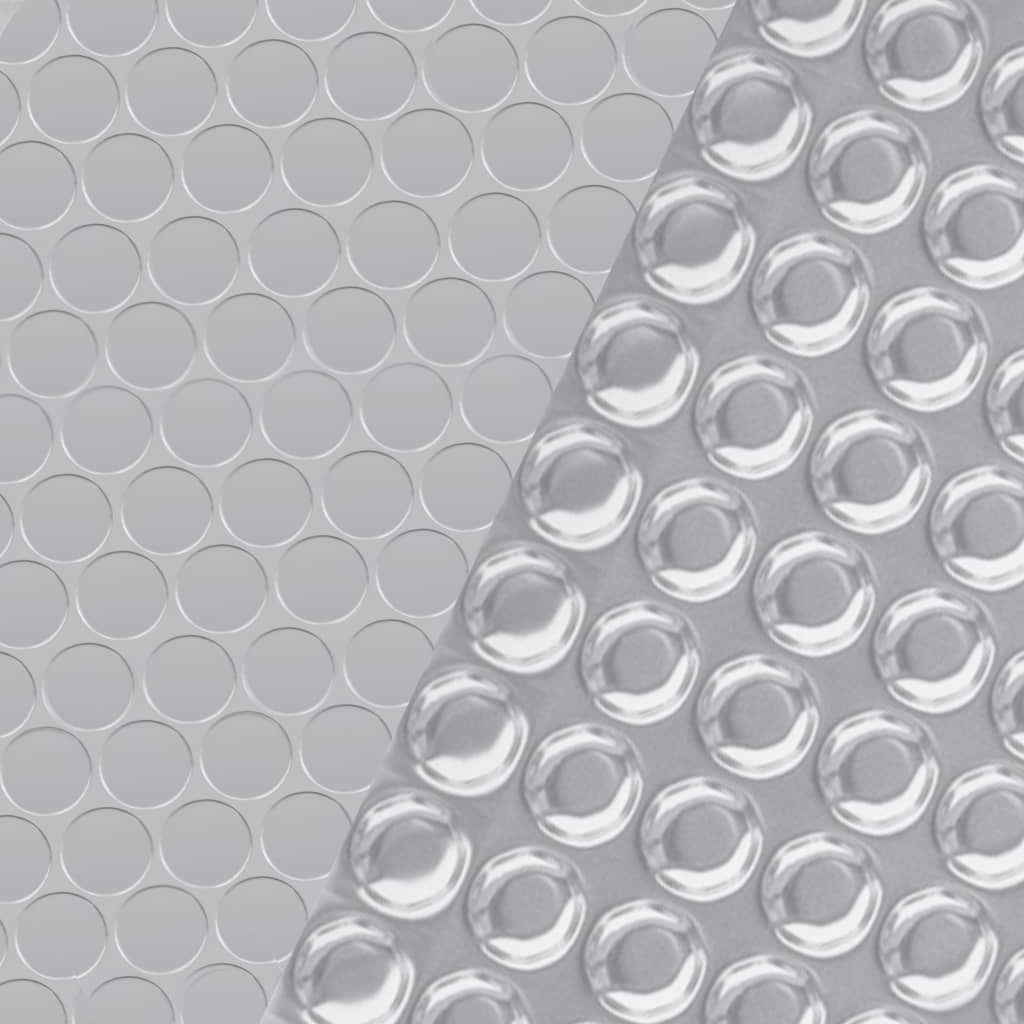 vidaXL Poolabdeckung Silbern 455 cm PE - Image 4