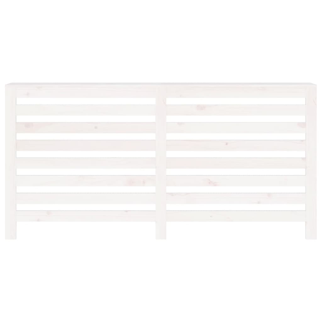 vidaXL Heizkörperverkleidung Weiß 169x19x84 cm Massivholz Kiefer - Image 5