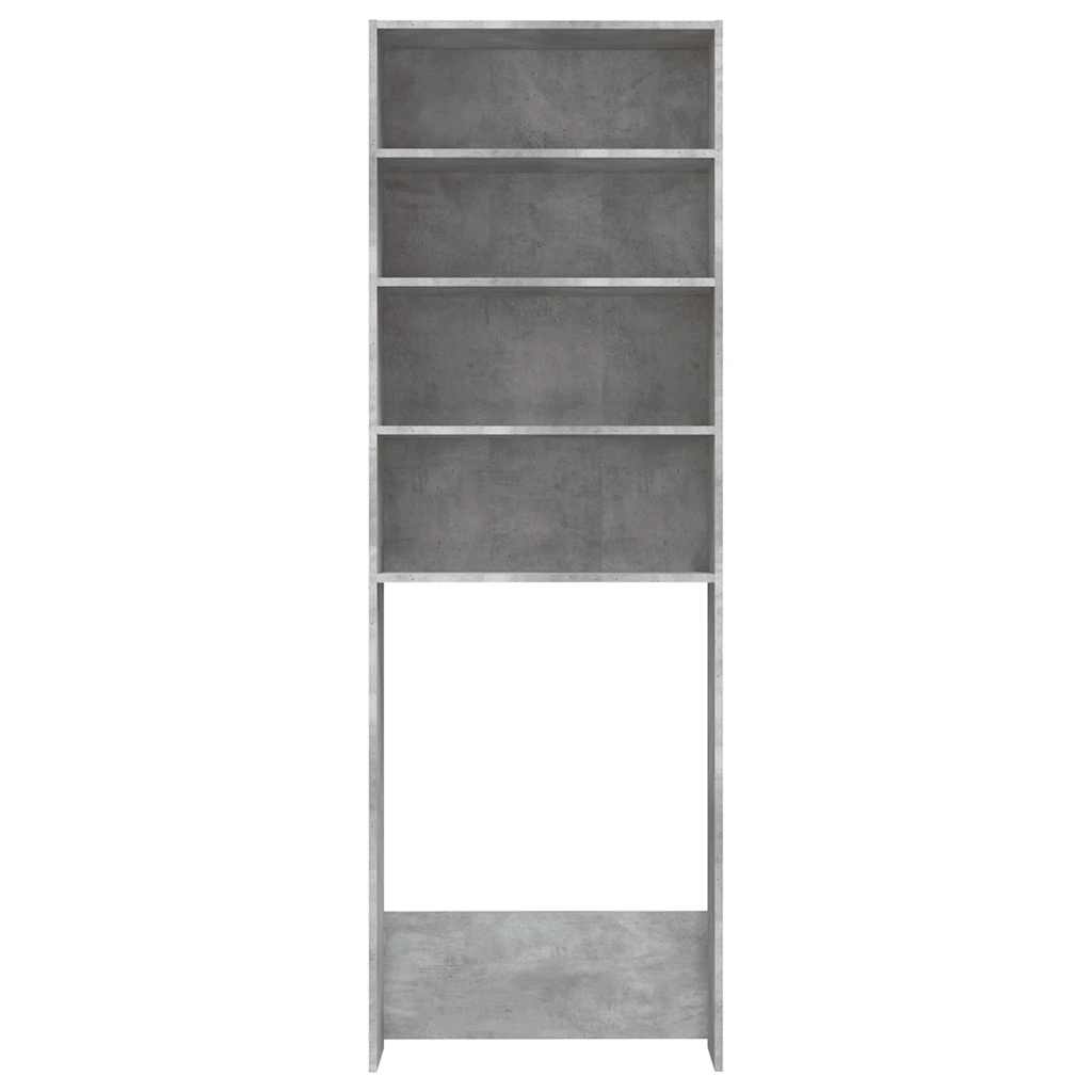 vidaXL Waschmaschinenschrank Betongrau 64x24x190 cm - Image 3