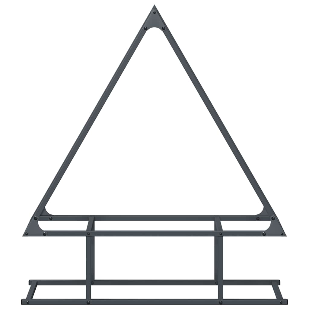 vidaXL Brennholzregal Anthrazit 80x25x90 cm Kaltgewalzter Stahl - Image 5